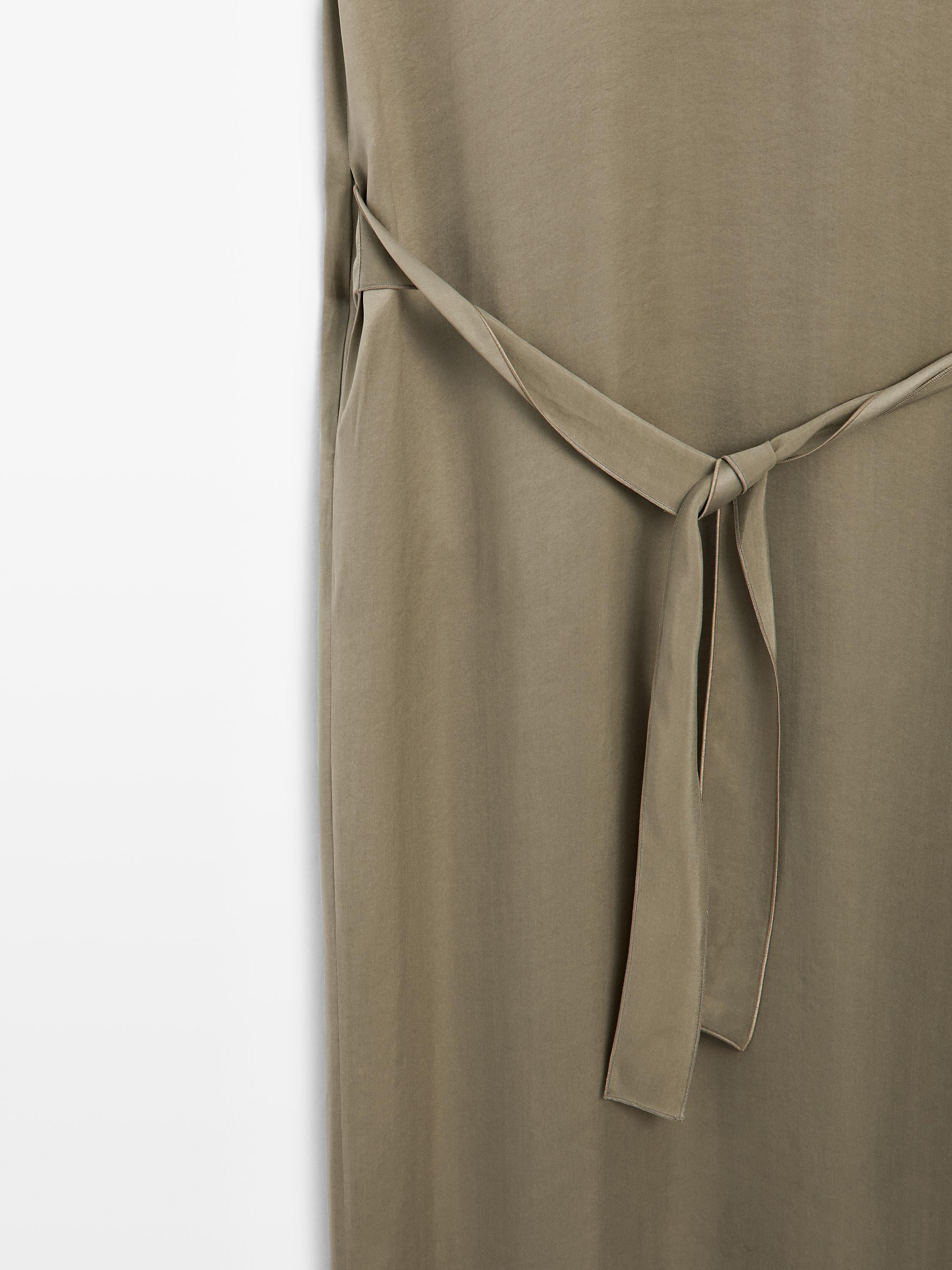 Flowing dress with cape detail - STUDIO